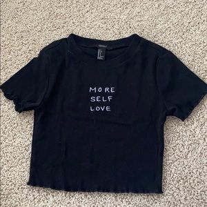 More Self Love crop top